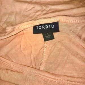 Torrid spaghetti strap tank with lace trim